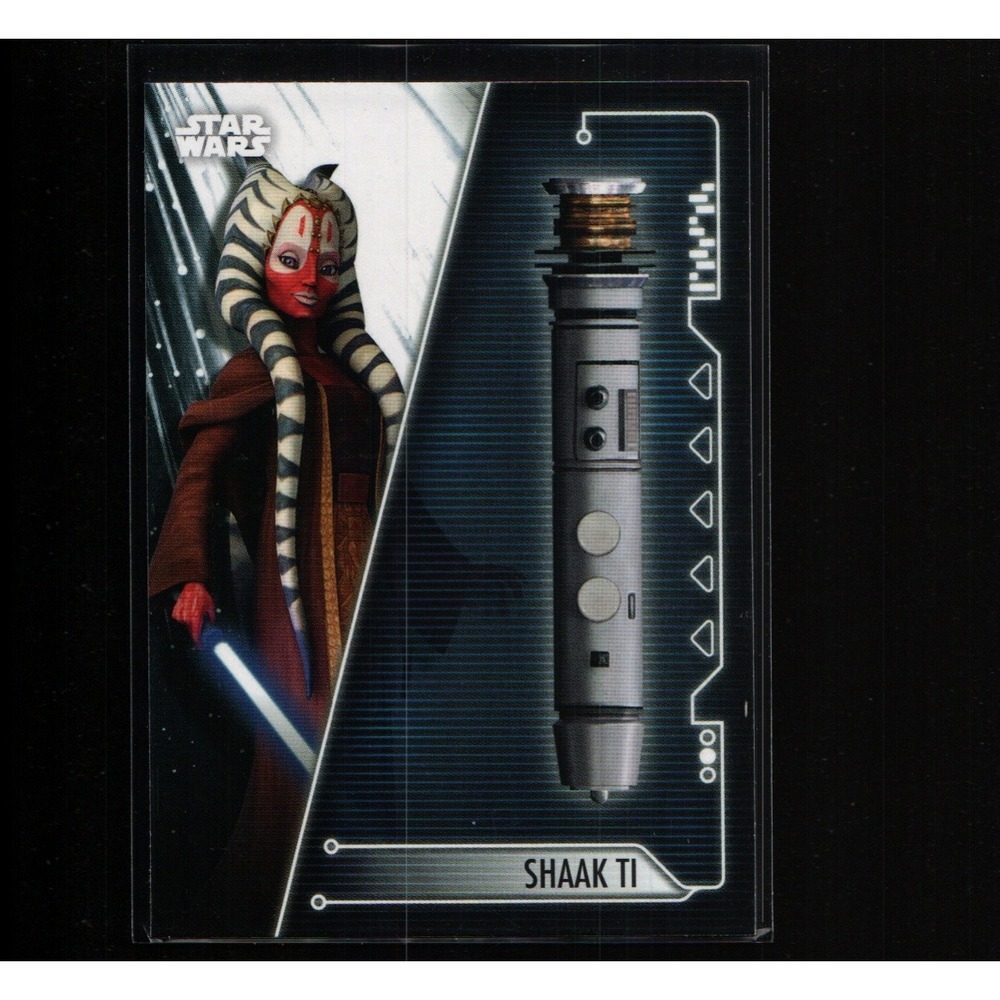 2020 Topps Star Wars Holocron Lightsabers of the Jedi #LI-7 Shaak Ti